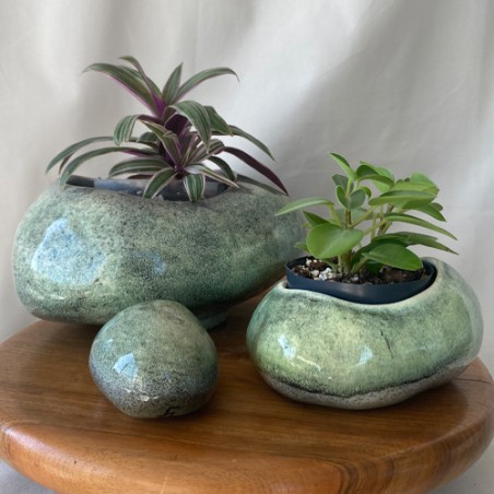 Lot de 3 cailloux "Rock'n roule"